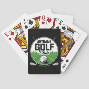 Jeu De Cartes NOM personnalisé Golfing Pro Golf Club Player