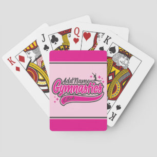 Jeu De Cartes NOM personnalisé Gymnaste Split Leap Gymnastique