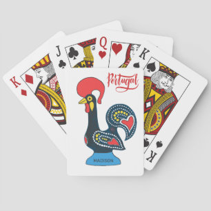 Jeu De Cartes Nom personnalisé Portugais Rooster