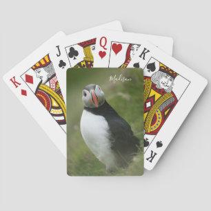 Jeu De Cartes Nom personnalisé Puffin jouer aux cartes