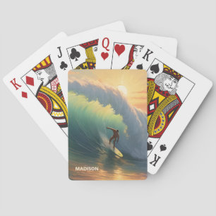 Jeu De Cartes Nom personnalisé Surf
