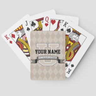 Jeu De Cartes Nom personnalisé Université Cool Funny Famille