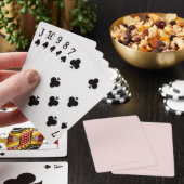 Jeu De Cartes Nom rose subtil sur rose tendre (In Situ)