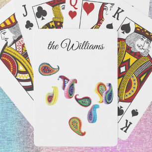 Jeu De Cartes Nom sur le papier coloré peignoirs,