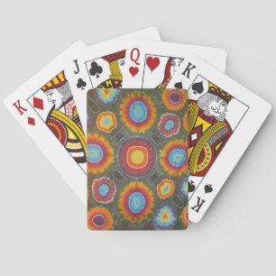 Jeu De Cartes Nombreux Cercles Tie Dye Bicycle Lecture Cartes