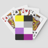 Jeu De Cartes Nonbinary Asexual Dual Pride Flag (dos)