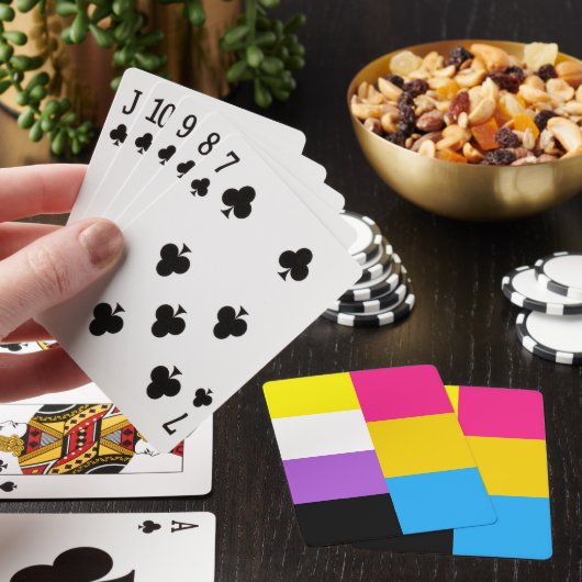 Jeu De Cartes Nonbinary Pansexual Dual Pride Flag (In Situ)