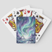 Jeu De Cartes Northern Lights Night Sky Romantic Landscape (dos)