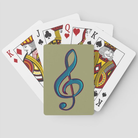 Jeu De Cartes note d'armoire musicale (dos)