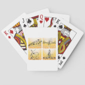 Jeu De Cartes Notes de Musique Éclatées Abstraites (dos)