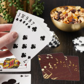 Jeu De Cartes Notes de musique or élégantes (In Situ)