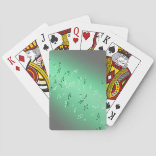 Jeu De Cartes Notes musicales Green Moonlight Lecture de cartes