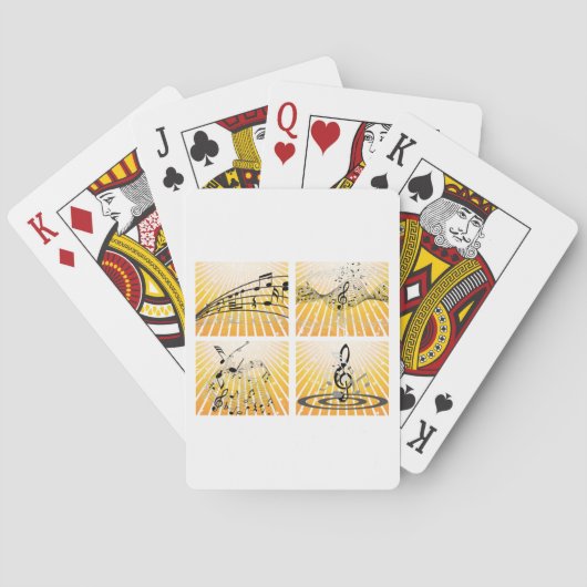 Jeu De Cartes Notes musicales multiples (dos)