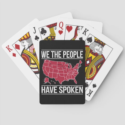 Jeu De Cartes Nous le Peuple Avons Parlé Carte de l'élection 202 (dos)
