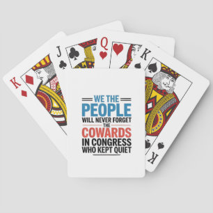 Jeu De Cartes Nous, le Peuple, n'Oublierons Jamais les Lâches