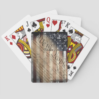 Jeu De Cartes NOUS LE PEUPLE Vintage-American Drapeau