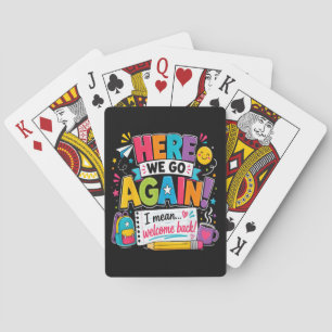 Jeu De Cartes Nous voilà de nouveau Je veux dire Bienvenue à l'é