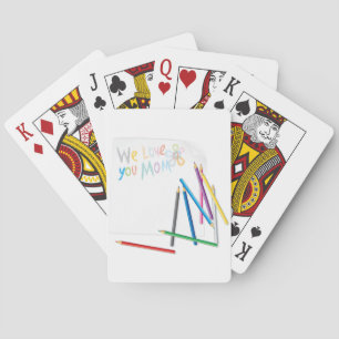 Jeu De Cartes Nous vous aimons Maman - Dessin au crayon de coule