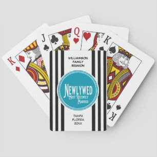 Jeu De Cartes Nouveaux mariés bleus de récompense de la Réunion