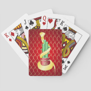 Jeu De Cartes Nouvel An chinois du serpent 2025 Lucky Bamboo