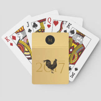 Jeu De Cartes Nouvel An chinois vintage 2017 Monogramme P