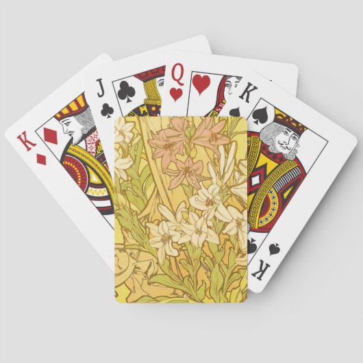 Jeu De Cartes Nouvelle Lily flowers (dos)