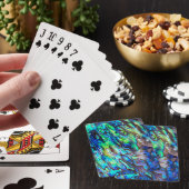 Jeu De Cartes Nouvelle-Zélande Abalone Paua Shell Motif 1 (In Situ)