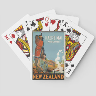 Jeu De Cartes "Nouvelle-Zélande vintage"