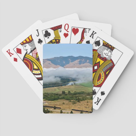 Jeu De Cartes Nuages au-dessus de la rivière Flathead (dos)