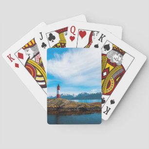 Jeu De Cartes Nuages au-dessus d'un phare près d'Ushuaia, Argent