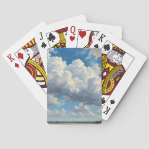 Jeu De Cartes Nuages blancs et ciel bleu clair