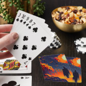 Jeu De Cartes Nuit Abstraite d'Halloween moderne (In Situ)