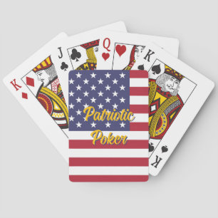 Jeu De Cartes Nuit de poker patriotique Drapeau américain person