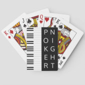 Jeu De Cartes Nuit de Poker Piano Keys (dos)
