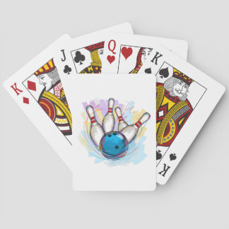 Jeu De Cartes numériquement bowling peint