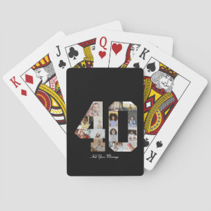 Jeu De Cartes Numéro 40 - Collage photo