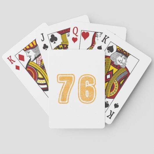 Jeu De Cartes Numéro 76 sur le devant Grand Gras 76 Équipe Group (dos)