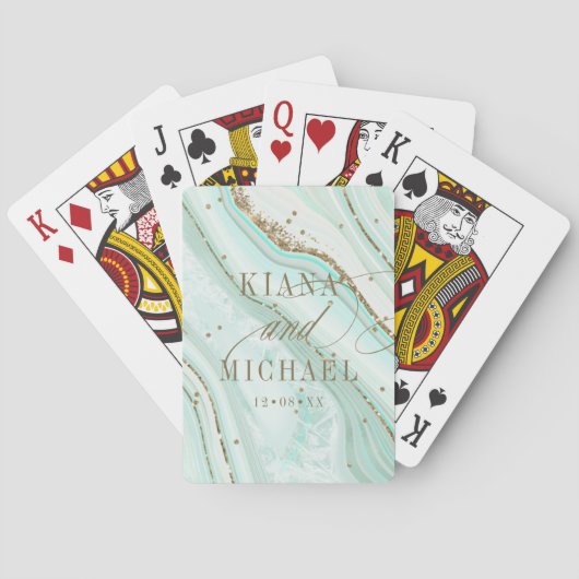 Jeu De Cartes Numéro de référence du Mariage d'agent Abstrait827 (dos)