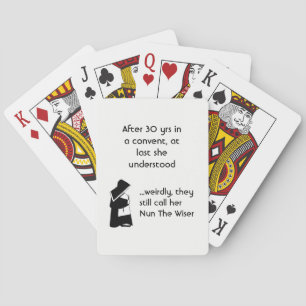 Jeu De Cartes Nun joke - clean humor, Catholic Fun
