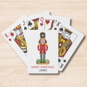 Jeu De Cartes Nutcracker Jouet Soldat Noël Nom personnalisé