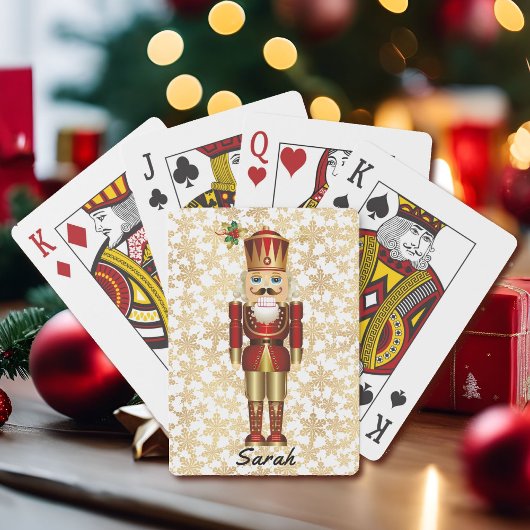 Jeu De Cartes Nutcracker Nom personnalisé Stocker Stuffer Cadeau