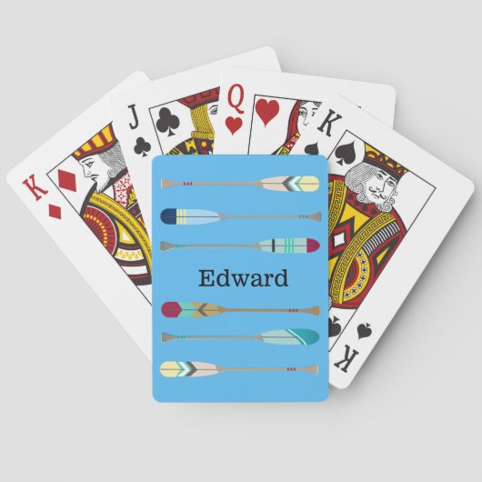 Jeu De Cartes Oars de style vintage (dos)