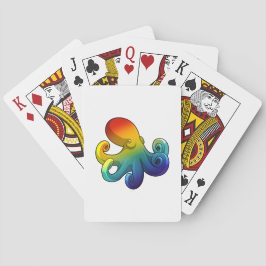 Jeu De Cartes Octopus avec arc-en-ciel (dos)