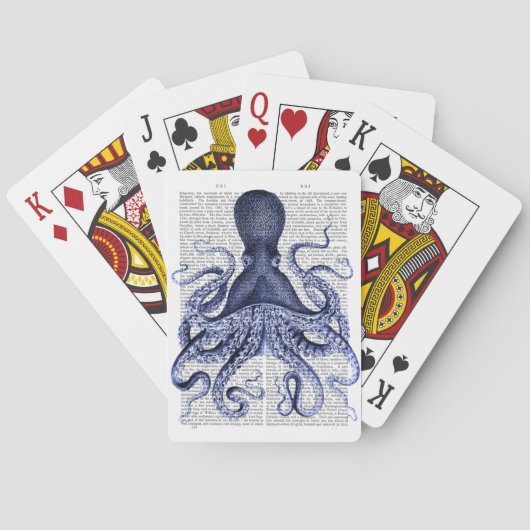 Jeu De Cartes Octopus bleu (dos)