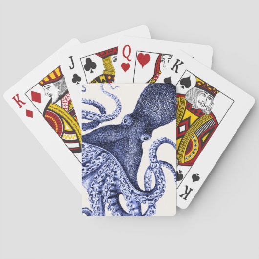 Jeu De Cartes Octopus bleu paysage (dos)