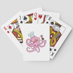 Jeu De Cartes Octopus comme cuire avec cuillère en bois