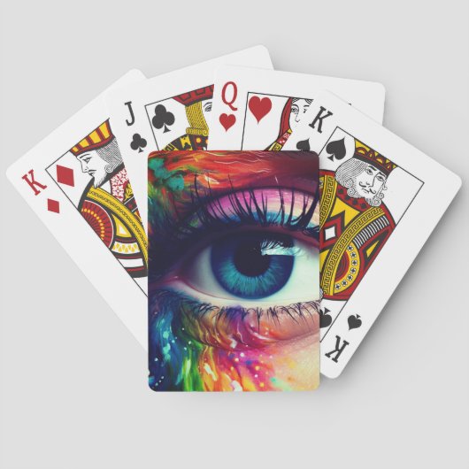 Jeu De Cartes OEil coloré (dos)