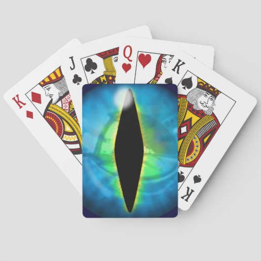 Jeu De Cartes Oeil de dragon bleu (dos)