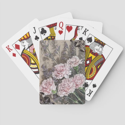 Jeu De Cartes Oeillets et lavande (dos)