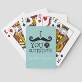 Jeu De Cartes Oeuf Robin noir Humour Moustache bleu (dos)